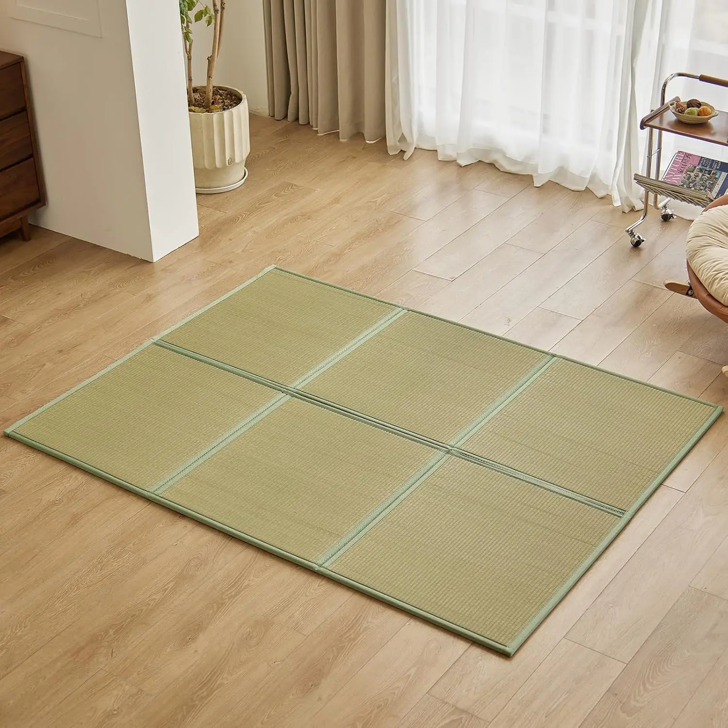 Tatami Mat Rush - سجادة تاتامي أرضية من العشب الطبيعي،