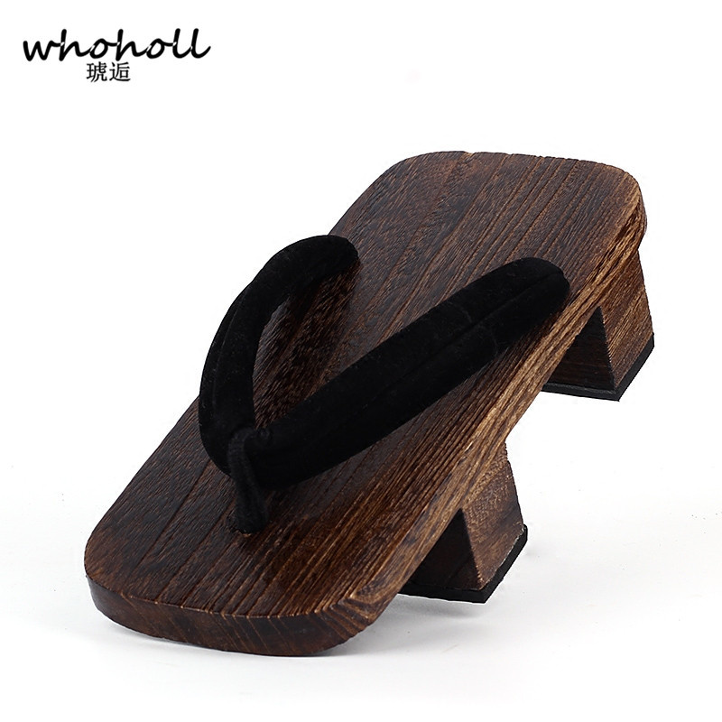 Geta Wooden Sandal - WHOHOLL Geta صنادل ذات أسنان أنيمي